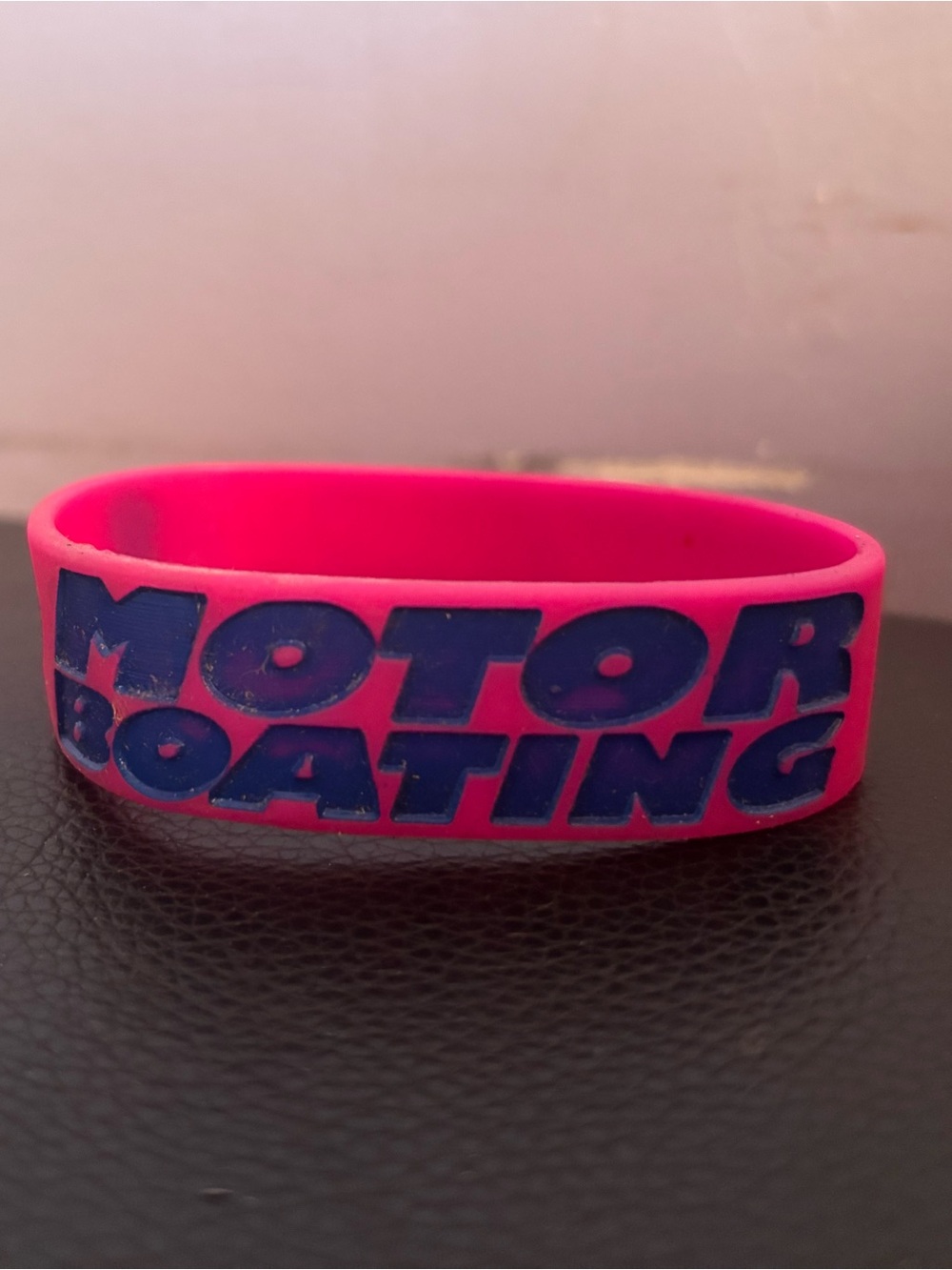 Pink "Boobies Rule" Breast Cancer Awareness Silicone Bracelet - Picture 3 of 3